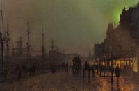 Grimshaw, John Atkinson - Gourock, Near The Clyde Shipping Docks